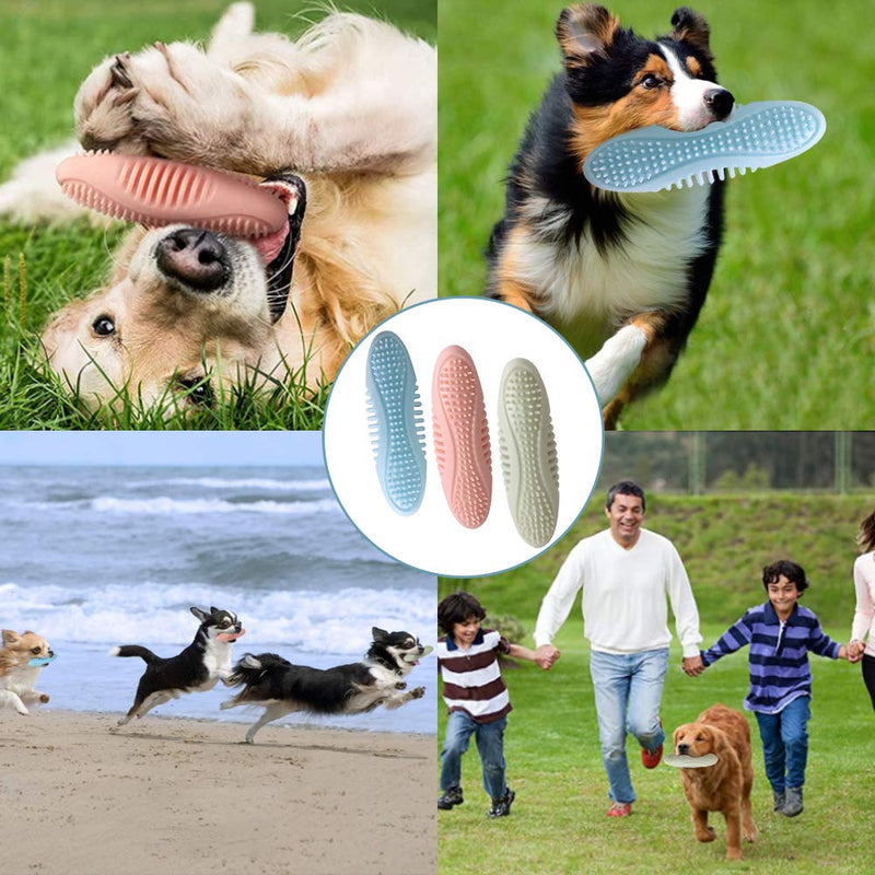 Dog Chew Toothbrush Toys Indestructible, Puppy Chew Interactive Toys Teething, 3PCS Durable Dog Toys for Small and Medium Dogs Rubber Pick Up Sticks Toy for Dental Care - PawsPlanet Australia