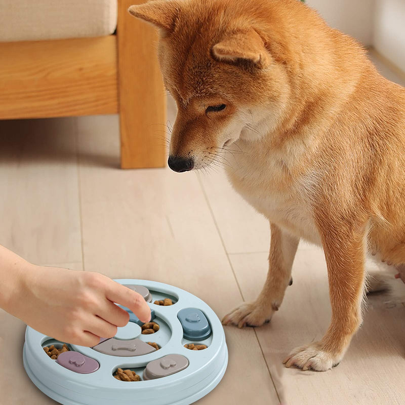 Dog Puzzle Toys,Dogs Food Puzzle Feeder Toys for IQ Training & Mental Enrichment,Dog Treat Puzzle Blue - PawsPlanet Australia