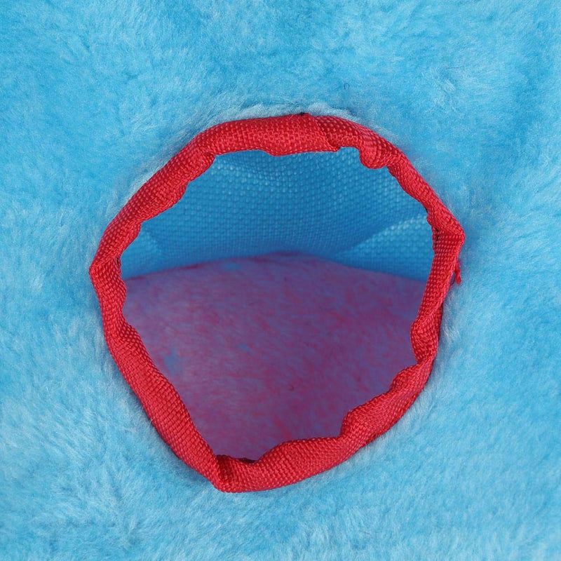 Sheens Plush Fluffy Nest Bird Hammock Hanging Cave Happy Hut Hideaway Windproof House for Hamster Parrot Macaw Cockatoo Lovebird(Blue 13) Blue 13 - PawsPlanet Australia