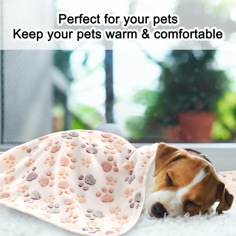 3 Pack Cat and Dog Blanket - MIWOPET Soft & Warm Fleece Flannel Pet Blanket, Great Pet Throw for Puppy, Small Dog, Medium Dog & Large Dog (Small) Small (23"*15") - PawsPlanet Australia