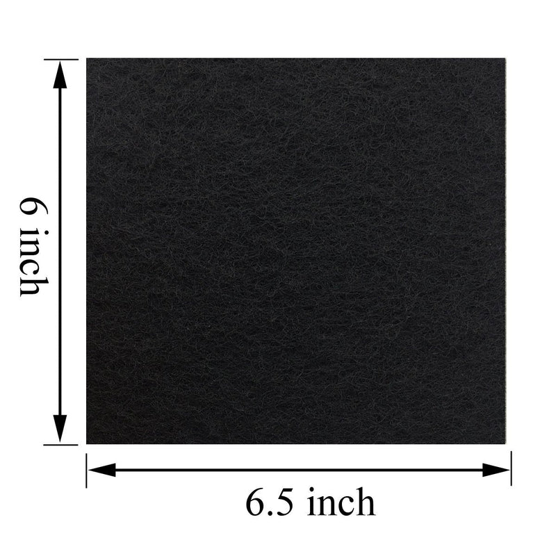 6 Pack Charcoal Cat Litter Box Replacment Filter Hooded Cat Litter Boxes and Pans Carbon Odor Filters, Black - PawsPlanet Australia