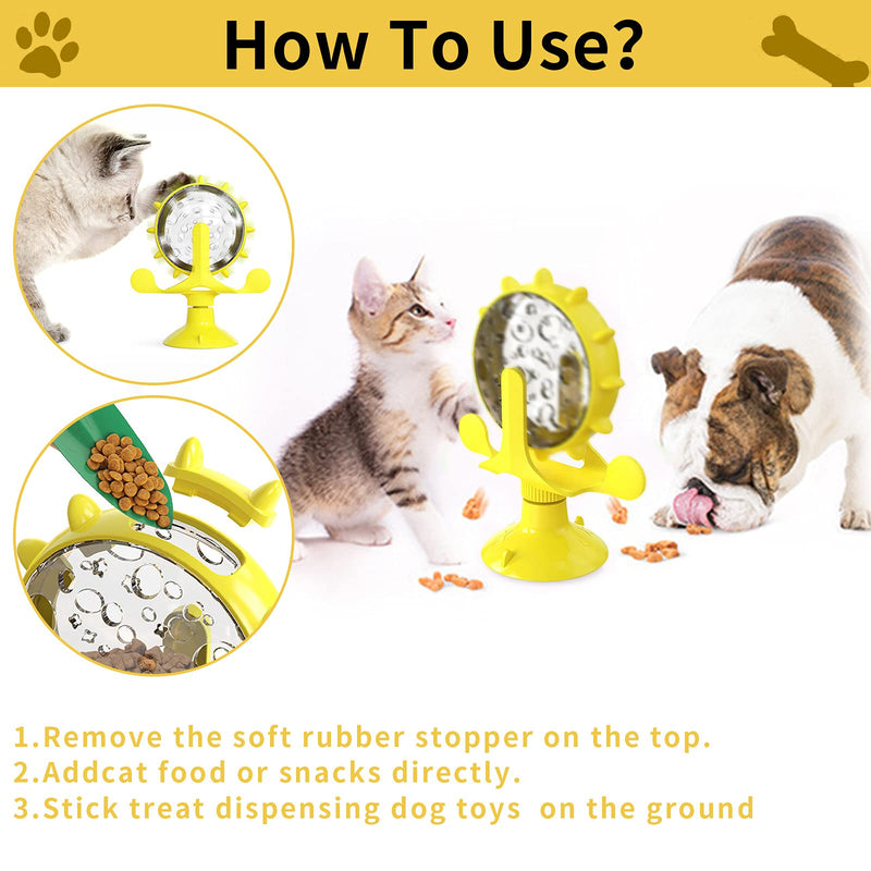 Dog Toys, Cat Toy, Slow Food Dispenser Toys, Interactive Pet Supplies Automatic Feeder Toys for Indoor Dogs Cats Kitten(Enrichment IQ Toys) - PawsPlanet Australia