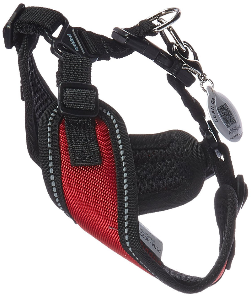 [Australia] - Puppia Life Trek Premium Comfort Harness C Small RED 