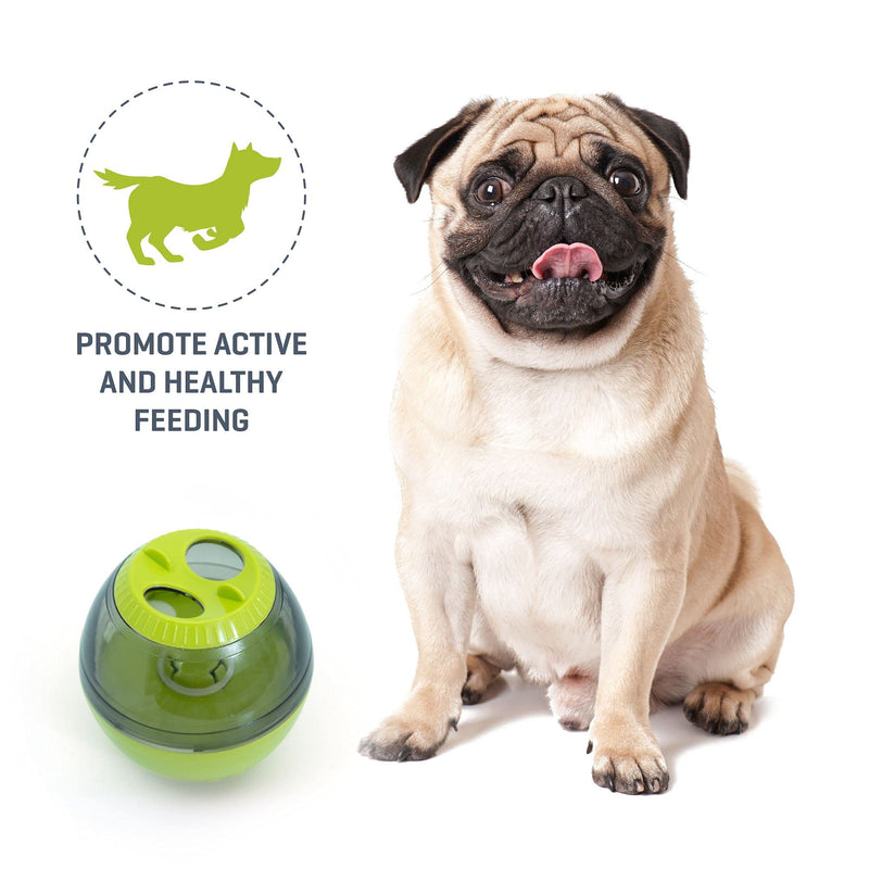 Funny Slow Feeder Dog / Cat Food Ball Dog Snack Toy, Interactive Dog Toy IQ Treat Dispenser Ball Pet Puzzle Toys Green - PawsPlanet Australia