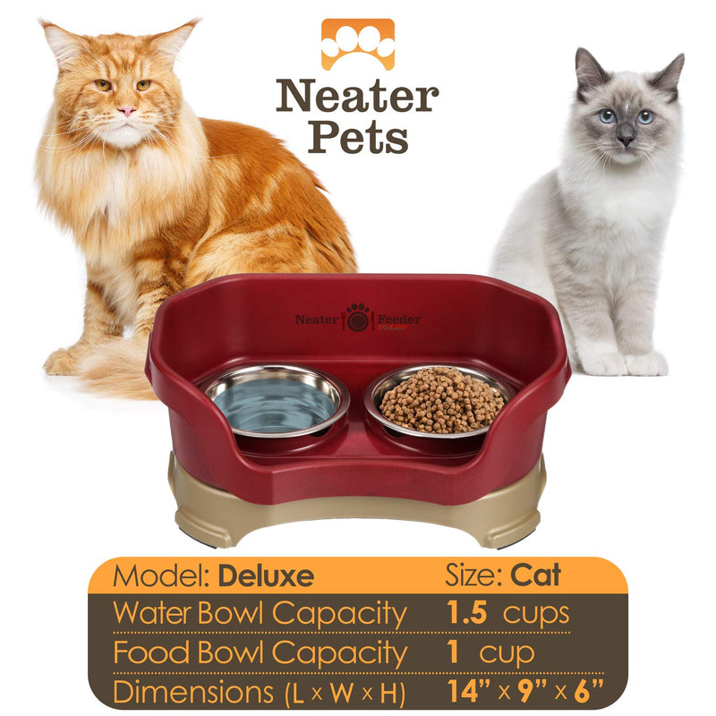 [Australia] - Neater Pet Brands - Neater Feeder Deluxe Dog and Cat Variations and Colors Cranberry 