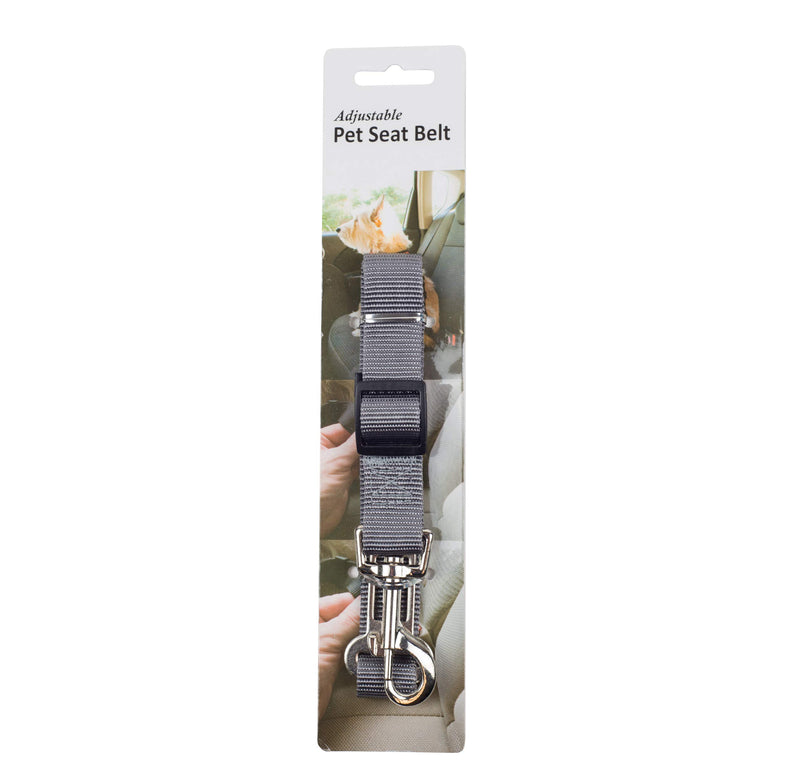[Australia] - Furhaven Pet Dog Outdoor Travel | Safety Seat Belt Clip, Collar, Leash, Extender, & Hands-Free Walking Activity Waist Belt for Dogs & Cats - Available in Multiple Styles, Colors, & Sizes One Size Gray 