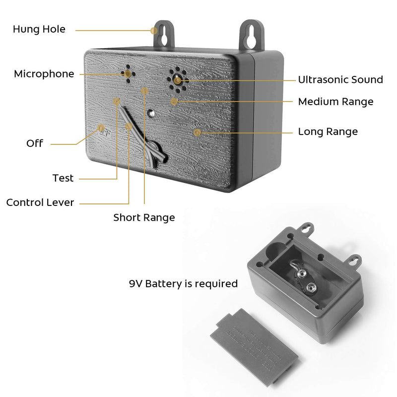 [Australia] - Hisophia Anti Barking Control Device, Ultrasonic Dog Bark Deterrent Stop Barking, Upgraded Mini Bark Control Device Up to 50 FT Range 