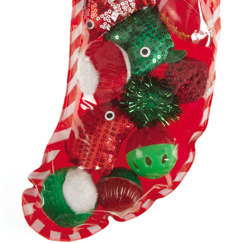 [Australia] - Zanies Secret Santa Stockings with 18 Cat Toys 