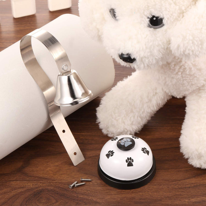 Shopkeepers Metal Bell Dog Doorbell Silver Potty Training Bell and Dog Training Bell Pet Potty Training Bells, 2 Pieces Totally - PawsPlanet Australia