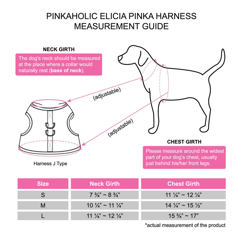 ELICIA Pinka Harness - Grey - S - PawsPlanet Australia