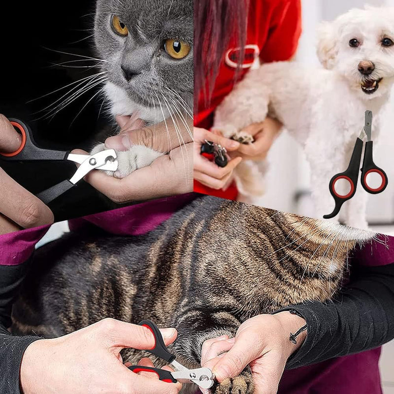 Claw scissors for cats, 2 pieces professional claw scissors, professional cat nail clippers, safety claw pliers for small animals, pets, dogs, guinea pigs - PawsPlanet Australia