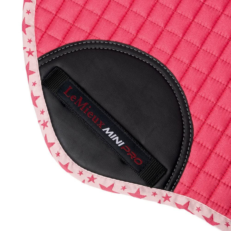 LeMieux Mini Jump Horse Riding Suede Square Saddlepad - Watermelon - PawsPlanet Australia