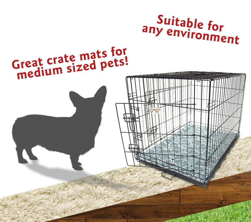 [Australia] - Majestic Pet Charlie Crate Dog Bed Mat 36-Inch Emerald Green 