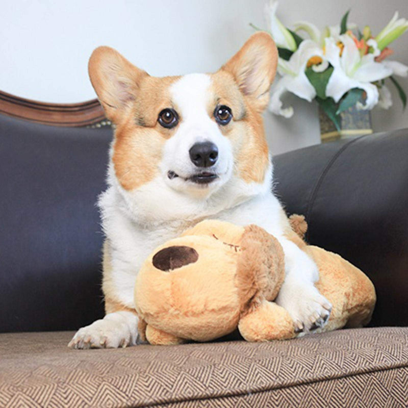 Sanmubo Pet Plush Toys Super Cuddly Snuggle Plush Toy Puppy Behavioral Training Aid Toy Heartbeat Dog Toy For Rebuild Intimacy, Reduce Pets Tension Anxiety - PawsPlanet Australia