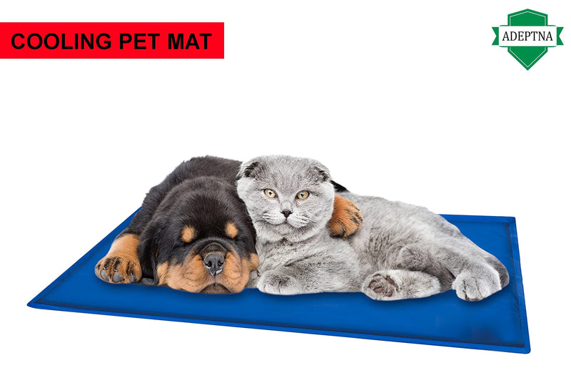 ADEPTNA Self Cooling Gel Pet Dog Cat Cool Mat Pad Bed Mattress Heat Relief Non-Toxic Cooling Technology to Help Your Pets Cool Down in the Summer Heat SIZE 60CM X 44CM - PawsPlanet Australia