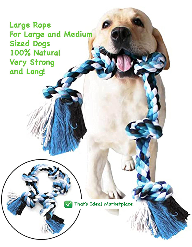 XXX Large Dog Puppy Rope Chew Toy Indestructible, Thick Chunky for Strong Large Medium Dogs Puppies, Dog Training Toys Rope Tug for Aggressive Chewers, Indestructible Dog Puppy Teething Training Toy. - PawsPlanet Australia