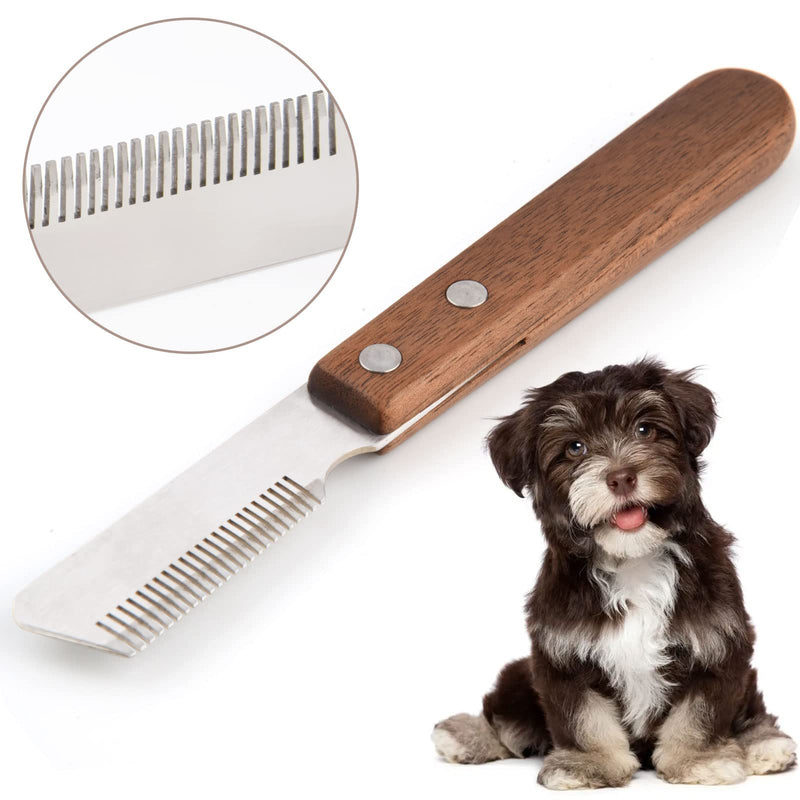 onebarleycorn trimming knife for dogs, trimming knife dog trimming knife grooming knife undercoat trimming knife rough hair for dogs terrier dachshund wire-haired dachshund (right-handed) right-handed - PawsPlanet Australia