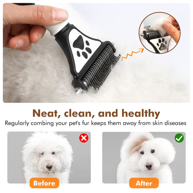 Cat brush, dog brush, pet brushes, cat brush, short hair, cat brush, long hair, gentle and precise hair removal, cat brush, cat hair brush against matting, massaging undercoat brush. - PawsPlanet Australia