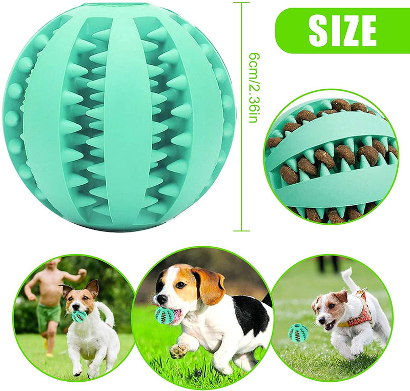 516 Dog Ball Toys Dog Feeder Toy Chew Toys for Dogs IQ Dog Treat Ball Interactive Treat Dispensing Dog Puzzle Toy Rubber Dog Ball Slow Feeding Food Dispensing Dog Toy Reduce Boredom Teething Toy - PawsPlanet Australia