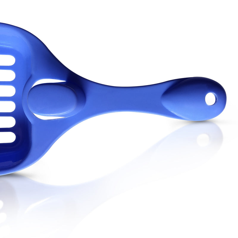 [Australia] - SatisPet Cat Litter Scoop in Blue Best Litter Cleaning Tool - Cat Poop Scooper for Easy Clean Litter Pan - Convenient Scooper for All The Litter Box Helps Reduce The Waste of Litter Standard 