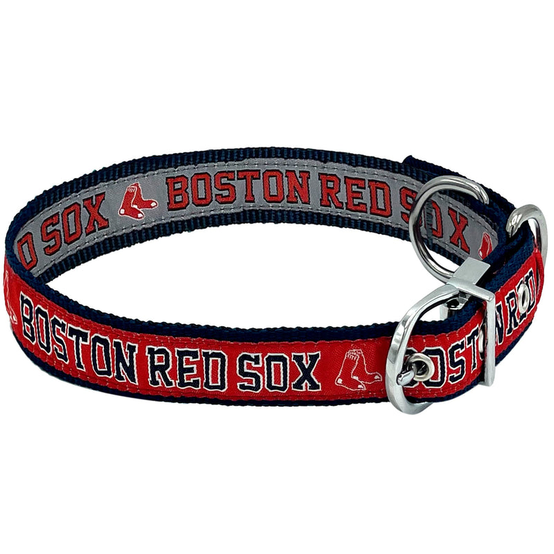 Pets First Boston Red Sox Reversible Dog Collar Large - PawsPlanet Australia
