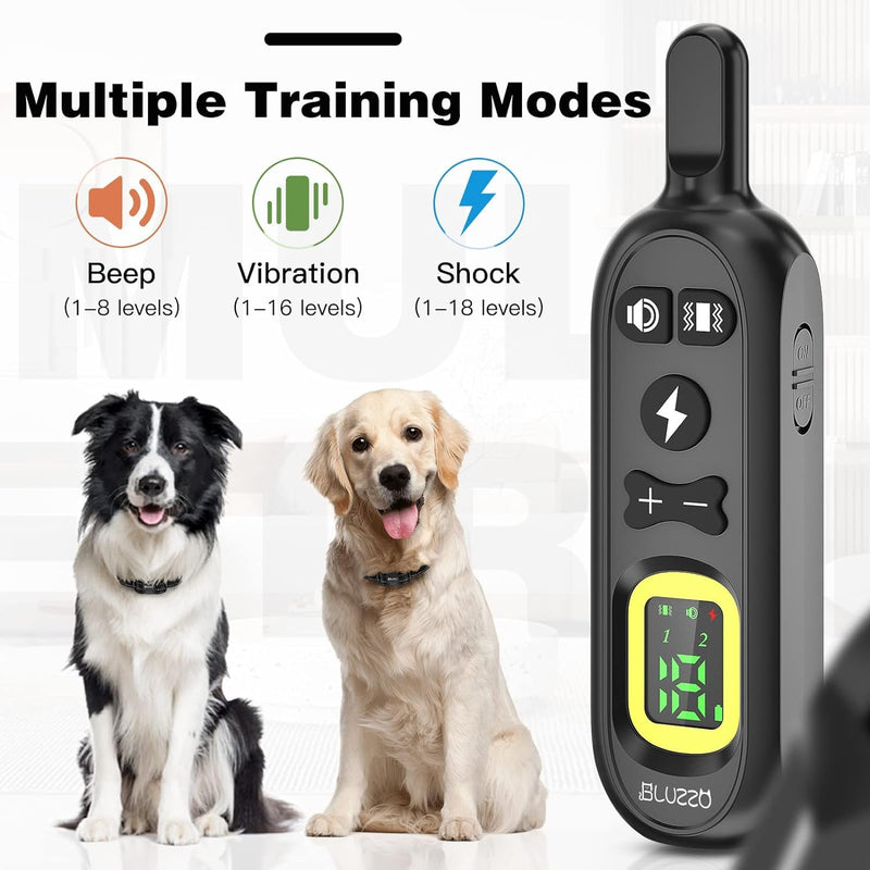 Dog Training Collar with 8 Beep Modes, Dog Shock Collar with 8 Levels of Beep, Vibration, Shock Modes, Waterproof Electric Dog Collar for Small Medium Large Dogs - PawsPlanet Australia