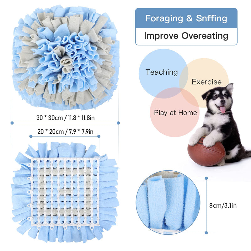 Pet Snuffle Mat for Dogs - Pet Nosework Feeding Mat for Small & Large Dogs - Washable and Unlimited Connections Dog Mat Design - Interactive Dog Puzzle Toys to Release Stress Portable Aurora-Pink - PawsPlanet Australia