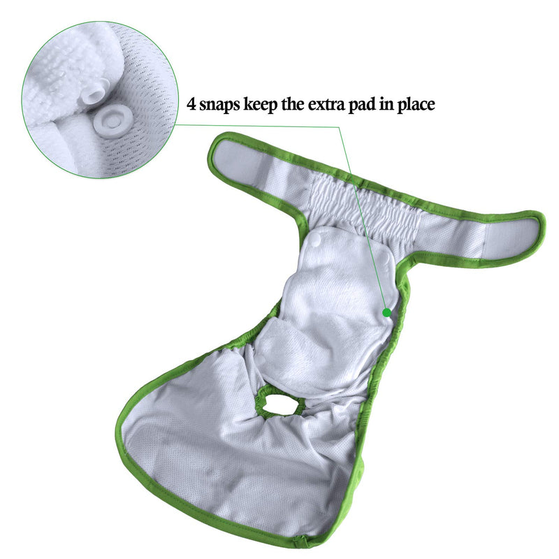 [Australia] - Teamoy Female Dog Diaper Pads, Reusable Doggie Diaper Wraps Liner Pads(Pack of 6) M 