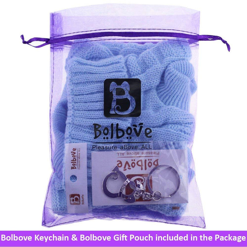 Bolbove Bro'Bear Cable Knit Turtleneck Sweater for Small Dogs & Cats Knitwear Blue X-Small - PawsPlanet Australia