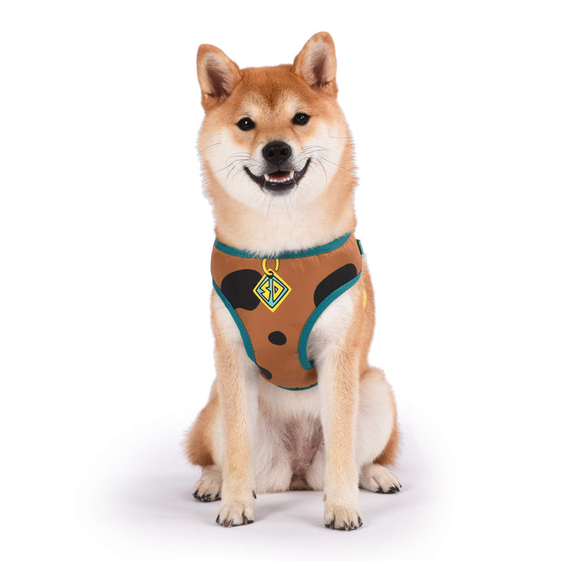 [Australia] - Scooby-Doo Warner Brothers Dog Harness | Soft and Comfortable Medium Dog Harness Dog Harness No Pull Tan and Blue Dog Harness Small 