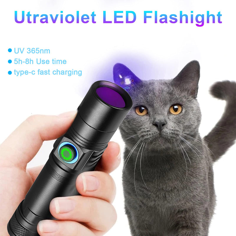 Wood's Lamp pet cat,5W 365nm cat Ringworm Detector Woods Black light FlashlightDoctor Pet Urine Detector,for Analyzing Skin Dog Cat Care Urine test … - PawsPlanet Australia