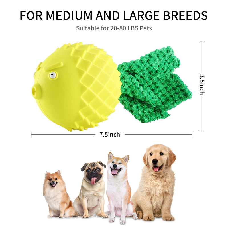 Dog Toys for Aggressive Chewers Large Medium Breed Small, Fun Dog Squeaky Toys with Flannelette and Natural Rubber, Birds Indestructible Chew Toys,Beef-Flavored Dog Toys,Training,Dog Teething Toys - PawsPlanet Australia