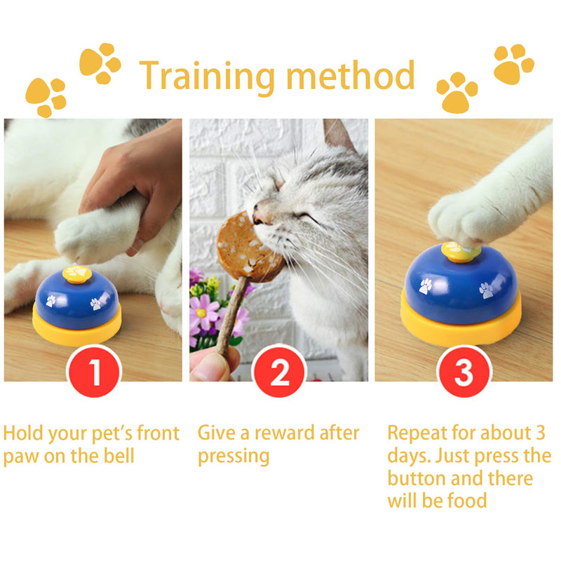 NEPAK 4 Pack Dog Bells for Potty Training + Pet Training Bells,Adjustable Door Bell,for Communication Device and Potty Training Easily - PawsPlanet Australia