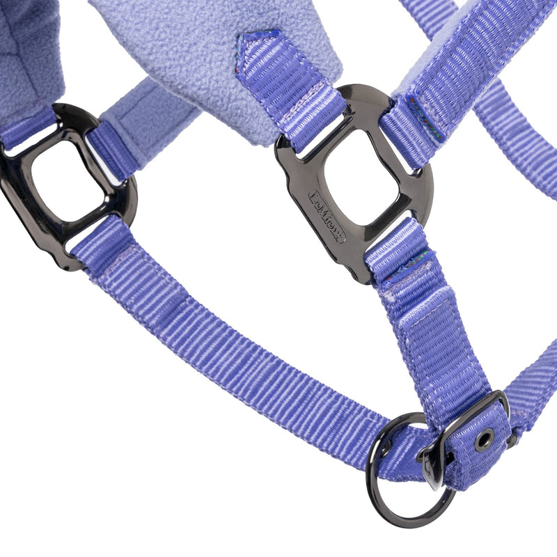 LeMieux Vogue Fleece Headcollar & Rope - Bluebell Full - PawsPlanet Australia