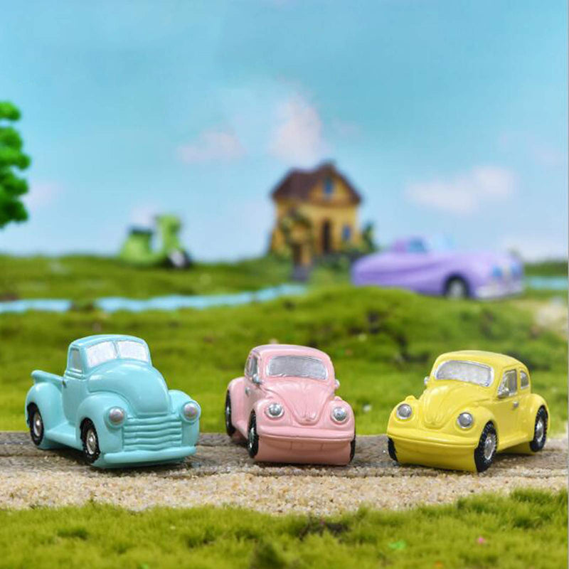 Miniature Car Figurines, 4 Pcs Car Figure Model Collection Playset, Car Cake Toppers Cupcake Decorations Christmas Birthday Gift - PawsPlanet Australia