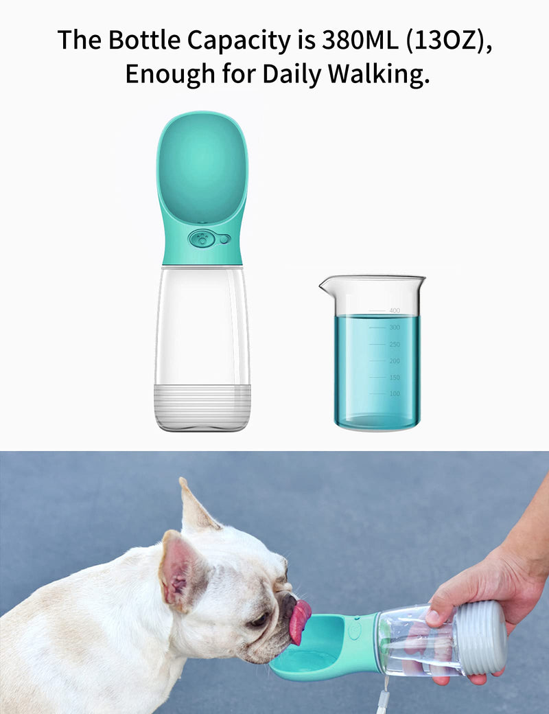 MalsiPree Dog Water Bottle with Poop Bag Dispenser, Portable Dog Travel Water Bottle Perfect for Walking, Hiking, On The Go & Car Rides Pets Drinking - PawsPlanet Australia