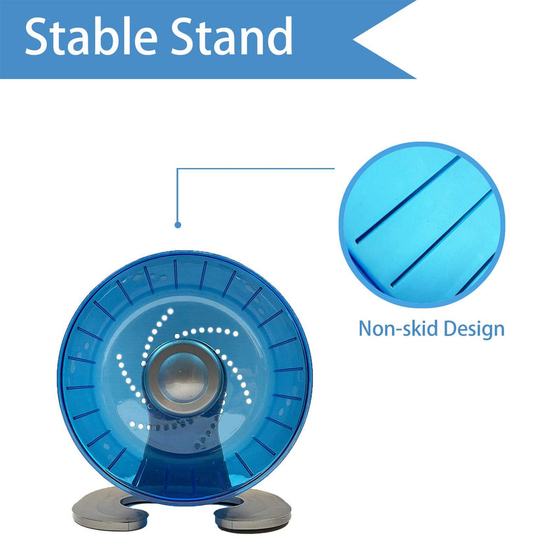 Petest Hamster Exercise Wheel, Silent Spinner Running Wheels for Small Animal, Hamster, Gerbils and Mice, Diameter 6.7 inch, Multiple Colors Available Blue - PawsPlanet Australia