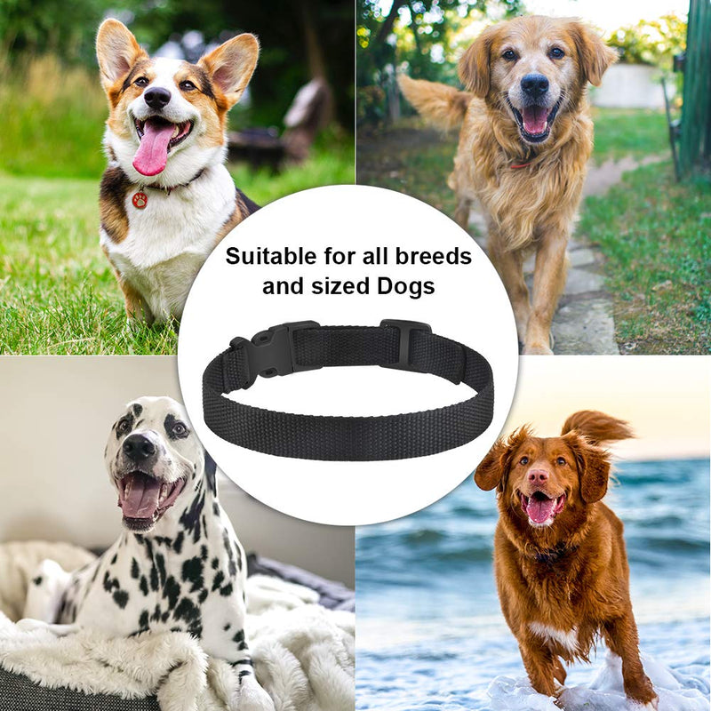 Dog Collar Strap, Bark Collar Belt for Most of theTraining Shock Collar Receivers Adjustable Durable Nylon Strap Replace for Barking Collar Fence-Pet Collar Strap (Black) Black - PawsPlanet Australia