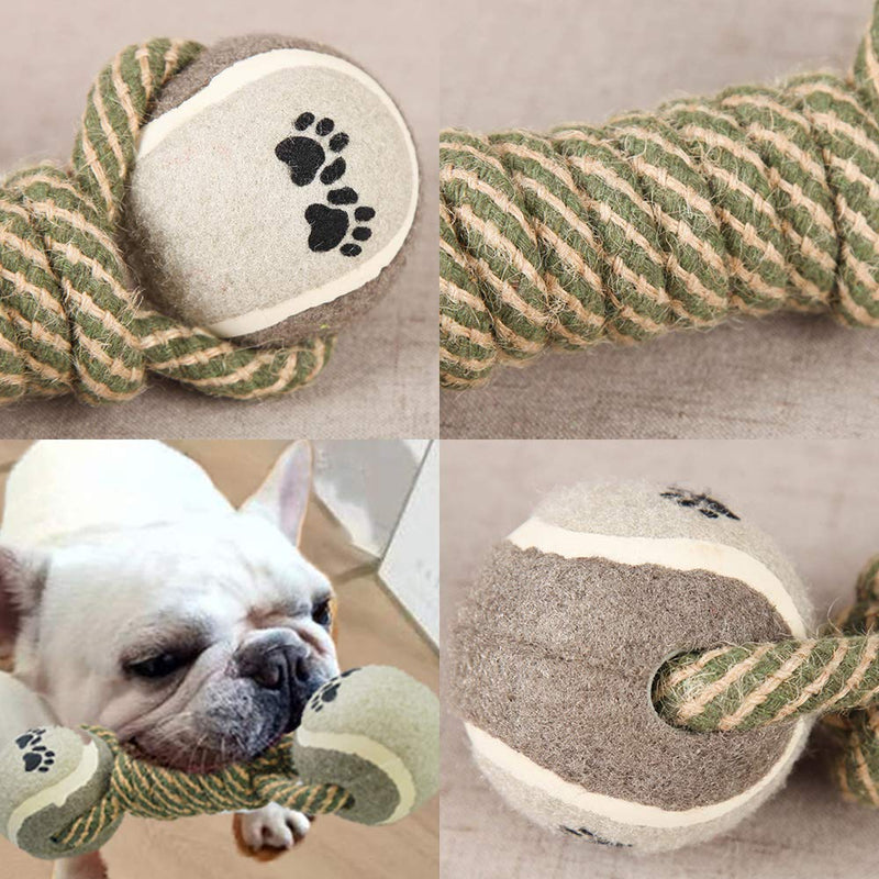 N\O Yisika Dog Chew Toys,Puppy Teething Toy,Puppy Boredom Anxiety Teething Knots Cotton Rope Toys Dog Chew Toys for Puppy Small Pet B - PawsPlanet Australia