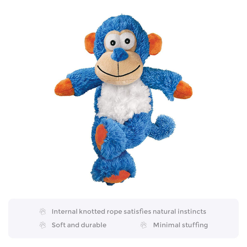 KONG - Cross Knots Monkey - Internal Knotted Ropes and Minimal Stuffing for Less Mess - For Small and Medium Dogs Small/Medium - PawsPlanet Australia