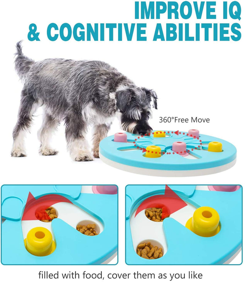 SCIROKKO Dog Puzzle Toy - Advanced Slow Feeder to Improved Dog's IQ - Dog Smart Beginner - Stimulating Interactive Treat Dispensing Game Toy Box for Puppy Dogs - PawsPlanet Australia