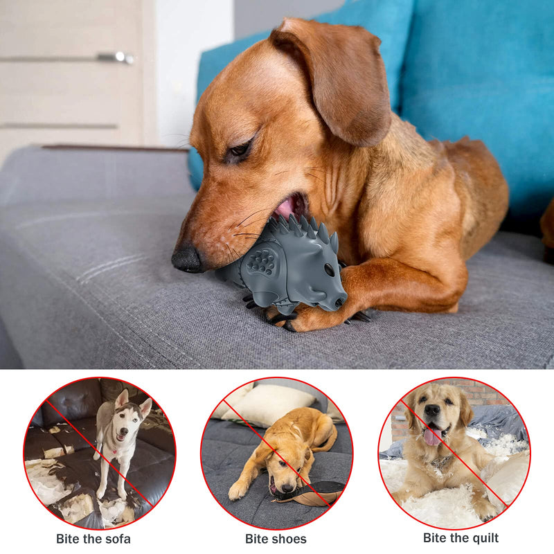 Clonynix Dog Chew Toys for Aggressive Chewers,Large Medium Breed Dog Teeth Grinding Toy Indestructible Dog Squeak Toys Relieve for Dogs Anxiet - PawsPlanet Australia