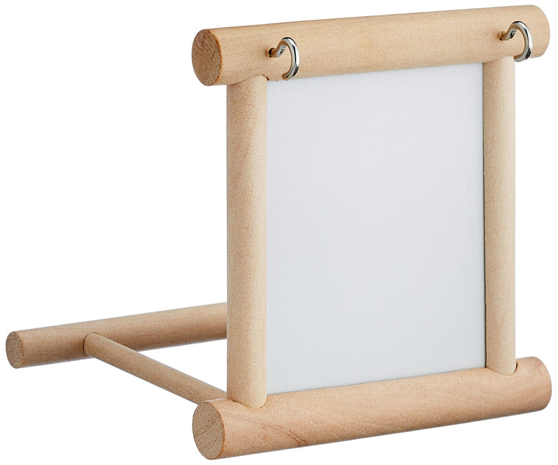 Nobby Wooden Mirror with Landing Place, 10 x 10 x 10 cm - PawsPlanet Australia