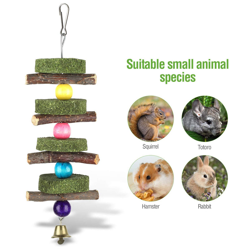[Australia] - Liiyzy Hamster Chew Toys, Bunny Chew Toys for Teeth Natural Molar Sticks Blocks Pet Supplies for Rabbit Chinchilla Guinea Pig Hamsters Holland Lop Prairie Dogs Squirrels 