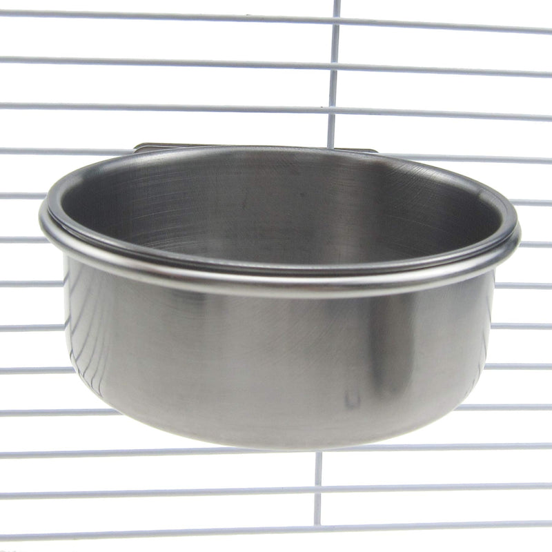 [Australia] - Alfie Pet - Ansel 2-Piece Set Stainless Steel Water or Food Cups for Birds - Size: Small 