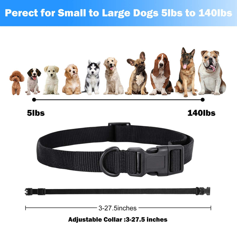 Frank S.Burton Dog Training Collar IP67 Waterproof Rechargeable Shock Collars for Dogs with Remote for Small Medium Large Dogs with Vibration Beep Shock LED Screen - PawsPlanet Australia
