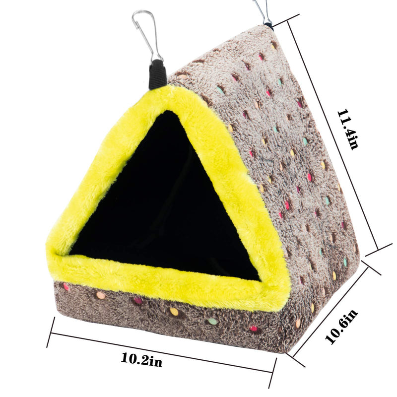MEWTOGO Hanging Winter Warm Bird Nest House- Birds Snuggle Hut Nest Plush House Hanging Snuggle Hideaway Cave Bed Tent Toy for Large Birds African Grey Cockatoos Variety of Amazon Parrots - PawsPlanet Australia