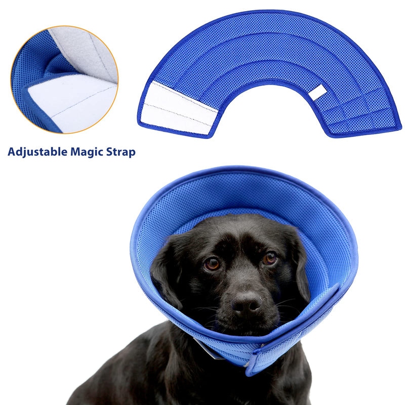 Dog Neck Collar, Quicker Healing Pet Recovery Cone, Soft Edges, for the Recovery of Dogs and Cats After Operations, Protective Dog Collar, Prevents Dog Bites and Scratches (Size 6) - PawsPlanet Australia