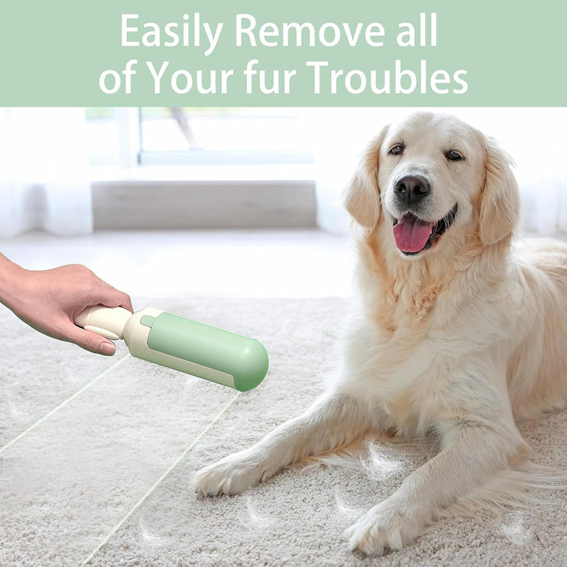 EnixwH animal hair remover lint roller animal hair, reusable lint rollers for cat hair and dog hair, hair remover roller for animal hair, suitable for lint brush animal hair on sofa (green) green - PawsPlanet Australia