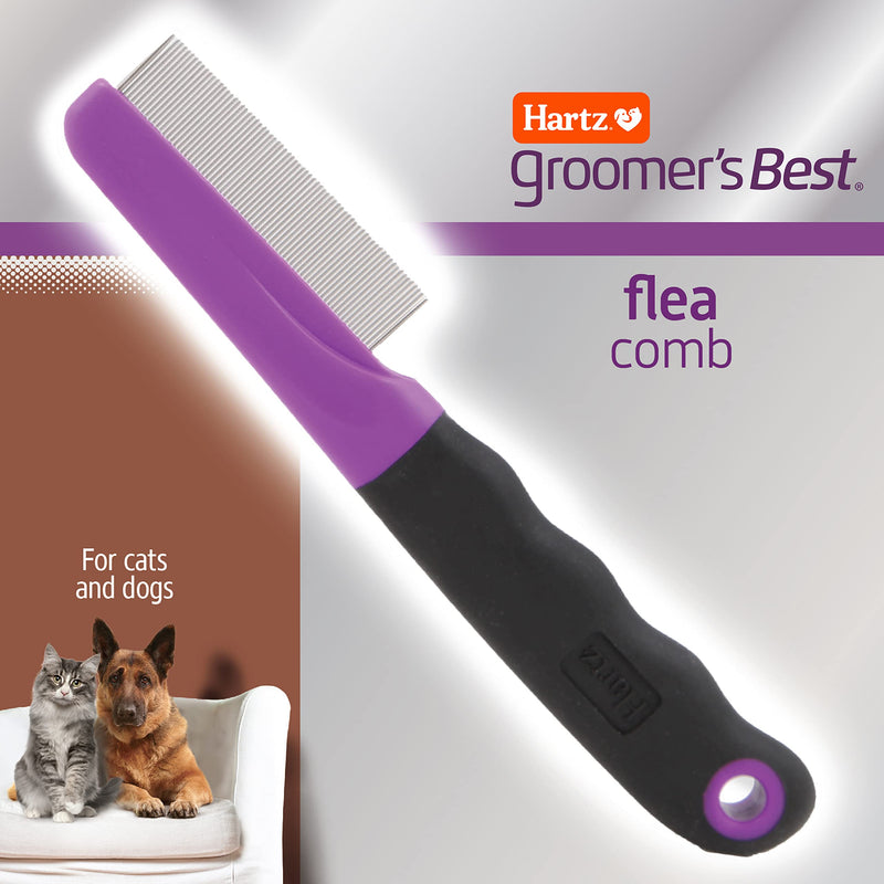 Hartz Groomer's Best Flea Comb for Dogs and Cats and Comb Bundle with Nature's Shield or Groomers Best Professional Shampoo - PawsPlanet Australia